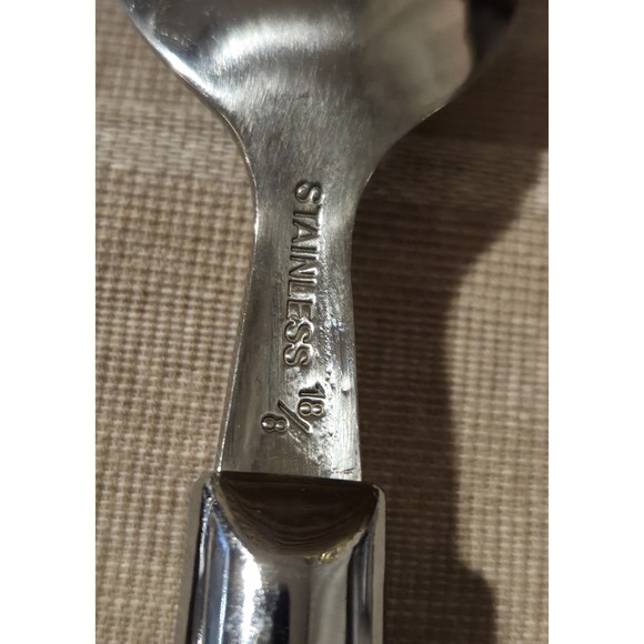 Stanley Roberts Lucite Flatware 18/8 Stainless Steel Fork/Spoon/Knife Set/4 - Picture 7 of 7